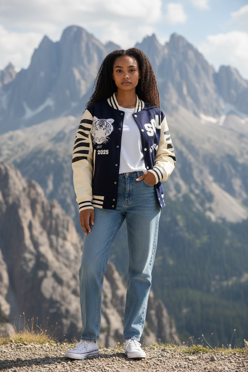 Stunt On U Signature Fleece Varsity Jacket | Glow in the Dark Edition