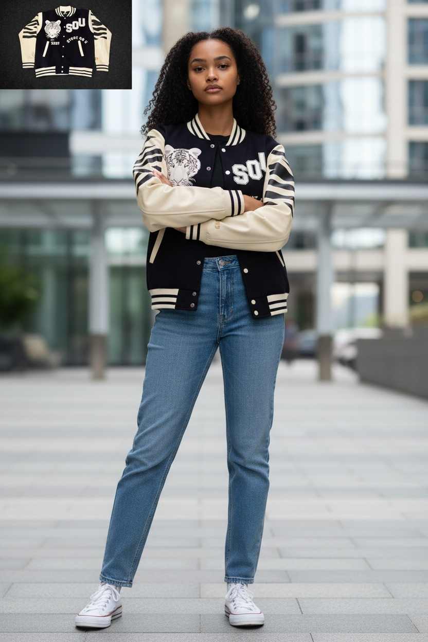 Stunt On U " Tribe of Judah" Fleece Varsity Jacket | Glow in the Dark Edition