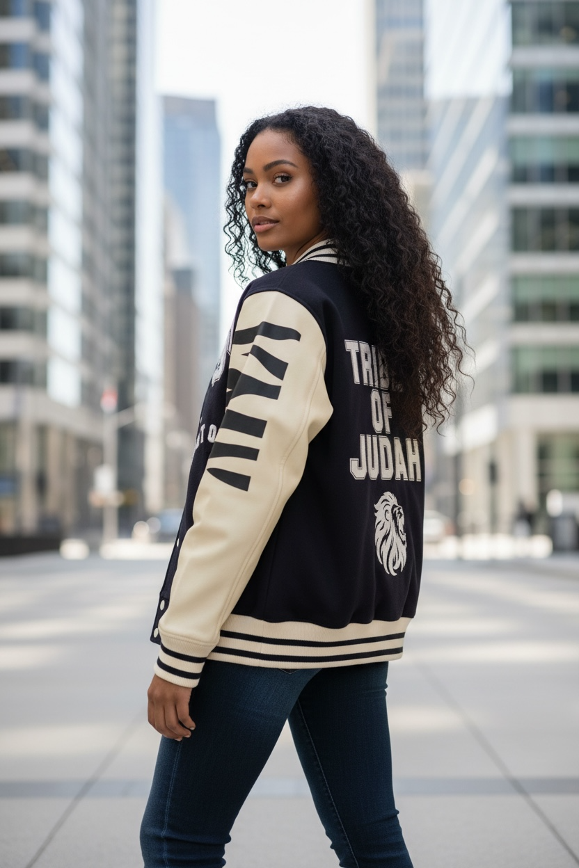 Stunt On U " Tribe of Judah" Fleece Varsity Jacket | Glow in the Dark Edition