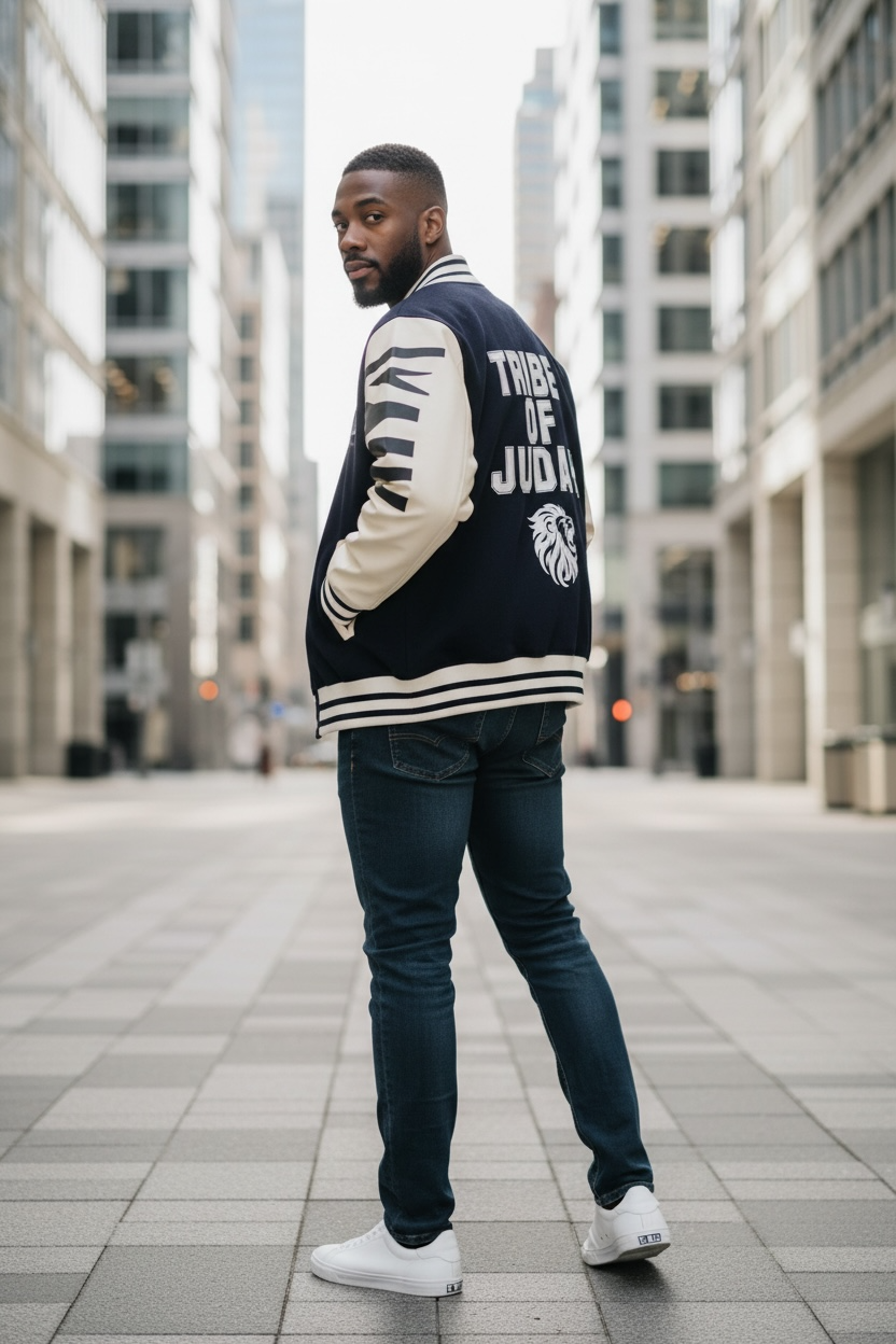 Stunt On U " Tribe of Judah" Fleece Varsity Jacket | Glow in the Dark Edition